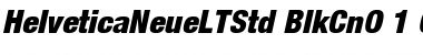 Download Helvetica Neue LT Std 97 Black Condensed Oblique Font
