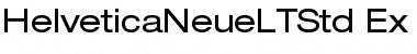Download Helvetica Neue LT Std 53 Extended Font