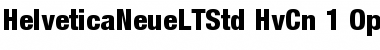 Download Helvetica Neue LT Std 87 Heavy Condensed Font