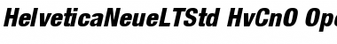 Download Helvetica Neue LT Std 87 Heavy Condensed Oblique Font