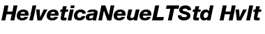 Download Helvetica Neue LT Std 86 Heavy Italic Font