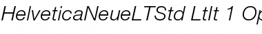 Download Helvetica Neue LT Std 46 Light Italic Font