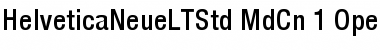 Download Helvetica Neue LT Std 67 Medium Condensed Font