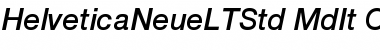 Download Helvetica Neue LT Std 66 Medium Italic Font