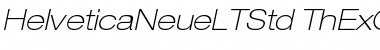 Download Helvetica Neue LT Std 33 Thin Extended Oblique Font
