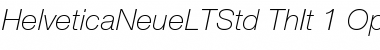 Download Helvetica Neue LT Std 36 Thin Italic Font