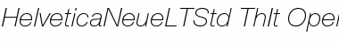 Download Helvetica Neue LT Std 36 Thin Italic Font