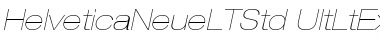 Download Helvetica Neue LT Std 23 Ultra Light Extended Oblique Font