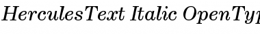 Download Hercules Text Italic Font