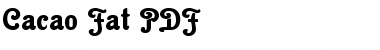 Download Cacao Fat Font