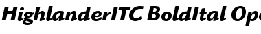 Download Highlander ITC Font