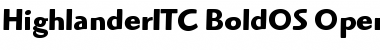 Download Highlander ITC Bold OS Font