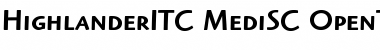 Download Highlander ITC Medium SC Font