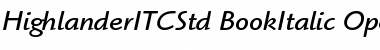 Download Highlander ITC Std Font