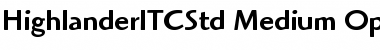 Download Highlander ITC Std Font