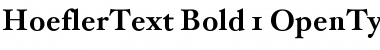 Download HoeflerText Bold Font