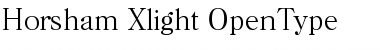 Download Horsham-Xlight Regular Font