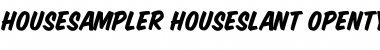 Download HouseSampler-HouseSlant Regular Font