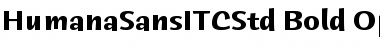 Download Humana Sans ITC Std Bold Font