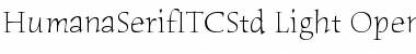 Download Humana Serif ITC Std Light Font
