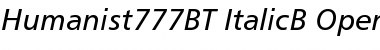 Download Humanist 777 Italic Font