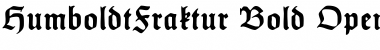 Download HumboldtFraktur Bold Font