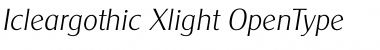 Download Icleargothic Xlight Font