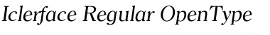 Download Iclerface Regular Font