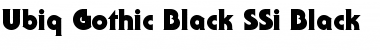Download Ubiq Gothic Black SSi Black Font