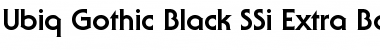Download Ubiq Gothic Black SSi Extra Bold Font