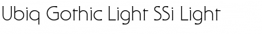 Download Ubiq Gothic Light SSi Font
