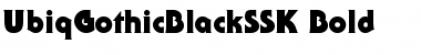 Download UbiqGothicBlackSSK Bold Font