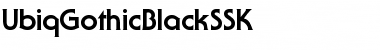 Download UbiqGothicBlackSSK Regular Font