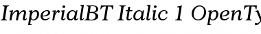 Download Imperial Italic Font