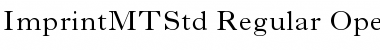 Download Imprint MT Std Font