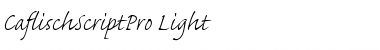 Download Caflisch Script Pro Light Regular Font