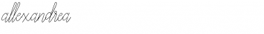 Download Allexandrea Font