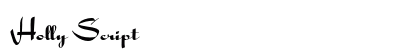 Holly Script preview