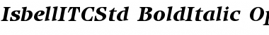Download Isbell ITC Std Font