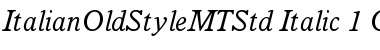 Download Italian Old Style MT Std Font