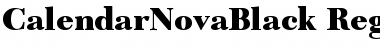 Download CalendarNovaBlack Regular Font