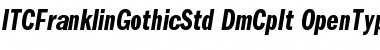 Download ITC Franklin Gothic Std Demi Compressed Italic Font