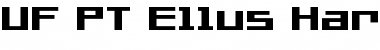 Download UF PT Ellus Hard Bold Regular Font