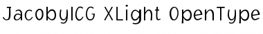 Download JacobyICG XLight Font
