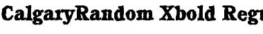 Download CalgaryRandom-Xbold Regular Font