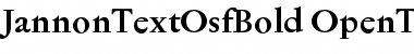 Download Jannon Text OSF Font