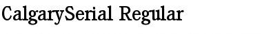 Download CalgarySerial Regular Font