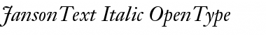 Download JansonText Font