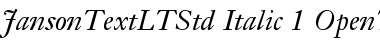 Download Janson Text LT Std Font