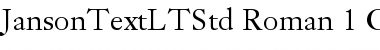 Download Janson Text LT Std Font